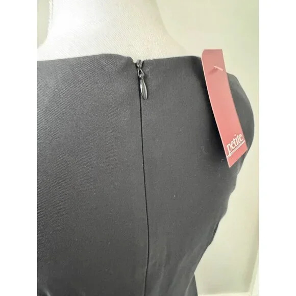 Womens 2-Piece Petite Dress Set By AGB W/Vibrant Jacket & Black Dress Office NWT - Picture 12 of 16